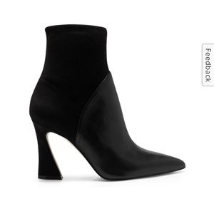 leather bootie / boot / boots - brand new